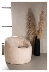 Warren Lounge Chair - Beige Bouclé