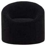 Warren Lounge Chair - Black Fleece