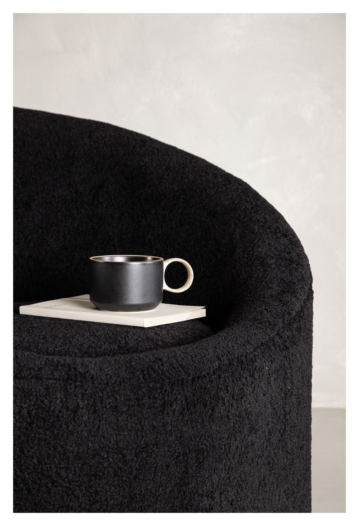 Warren Lounge Chair - Black Fleece