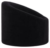 Warren Lounge Chair - Black Fleece