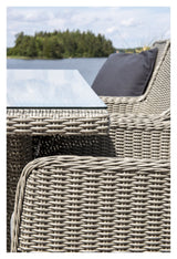 Wembley Garden Set, Gray Polyrattan med pute