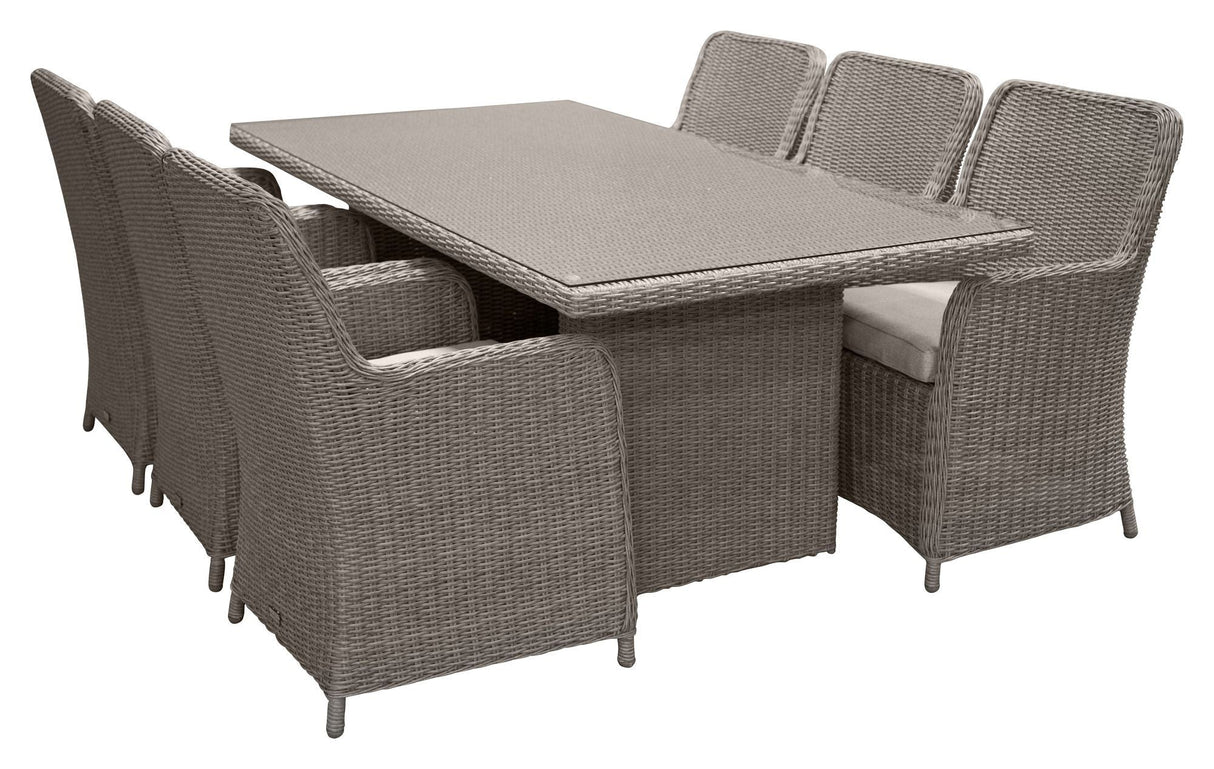 Wembley Garden Set, Gray Polyrattan med pute