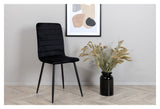 Windu Lyx Dining Chair, Black Velvet