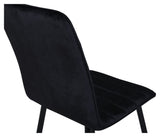 Windu Lyx Dining Chair, Black Velvet