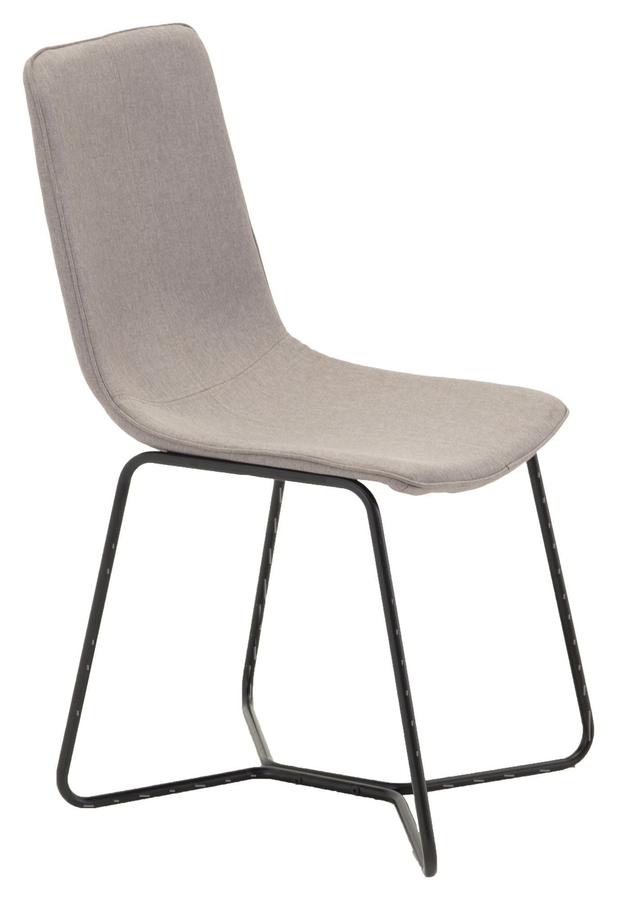 X-Pair Dining Chair, Gray Fabric