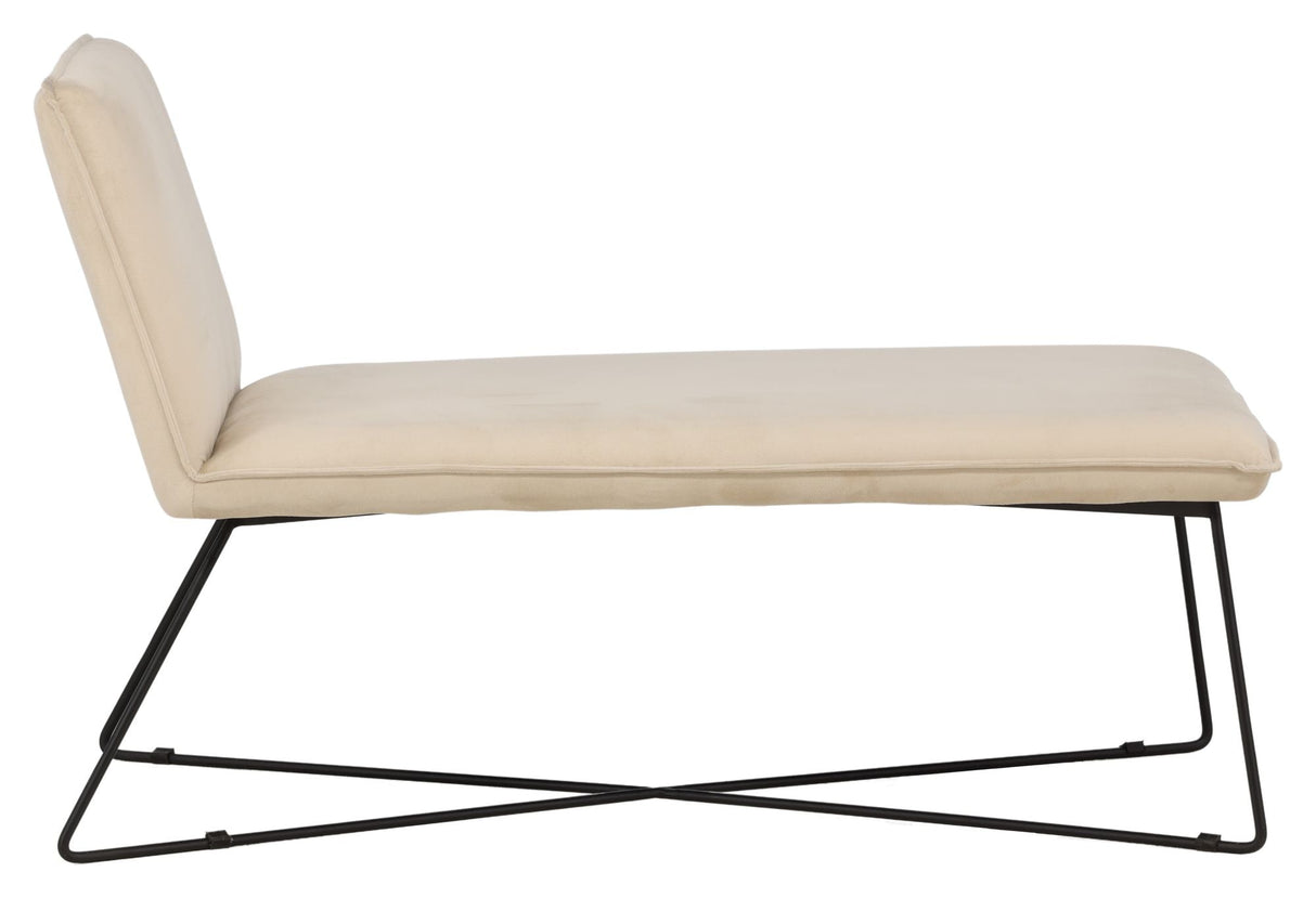 X -Lounge Daybed - Beige Velvet