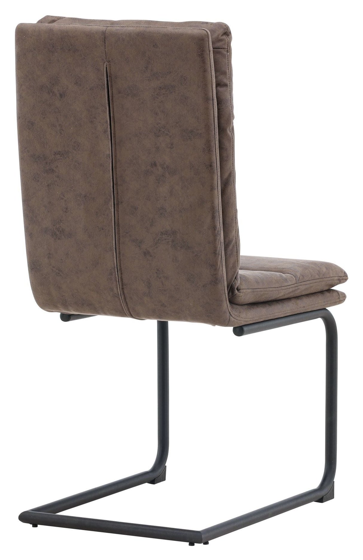 Zizo Dining Chair, Black, Brown Microfiber Stoff