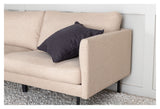 Zoom 2-seters sofa, beige stoff