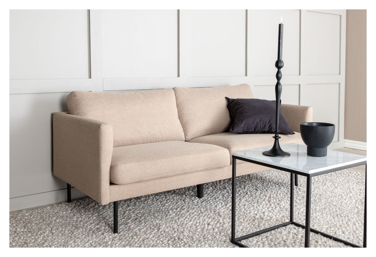 Zoom 2-seters sofa, beige stoff