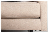 Zoom 2-seters sofa, beige stoff