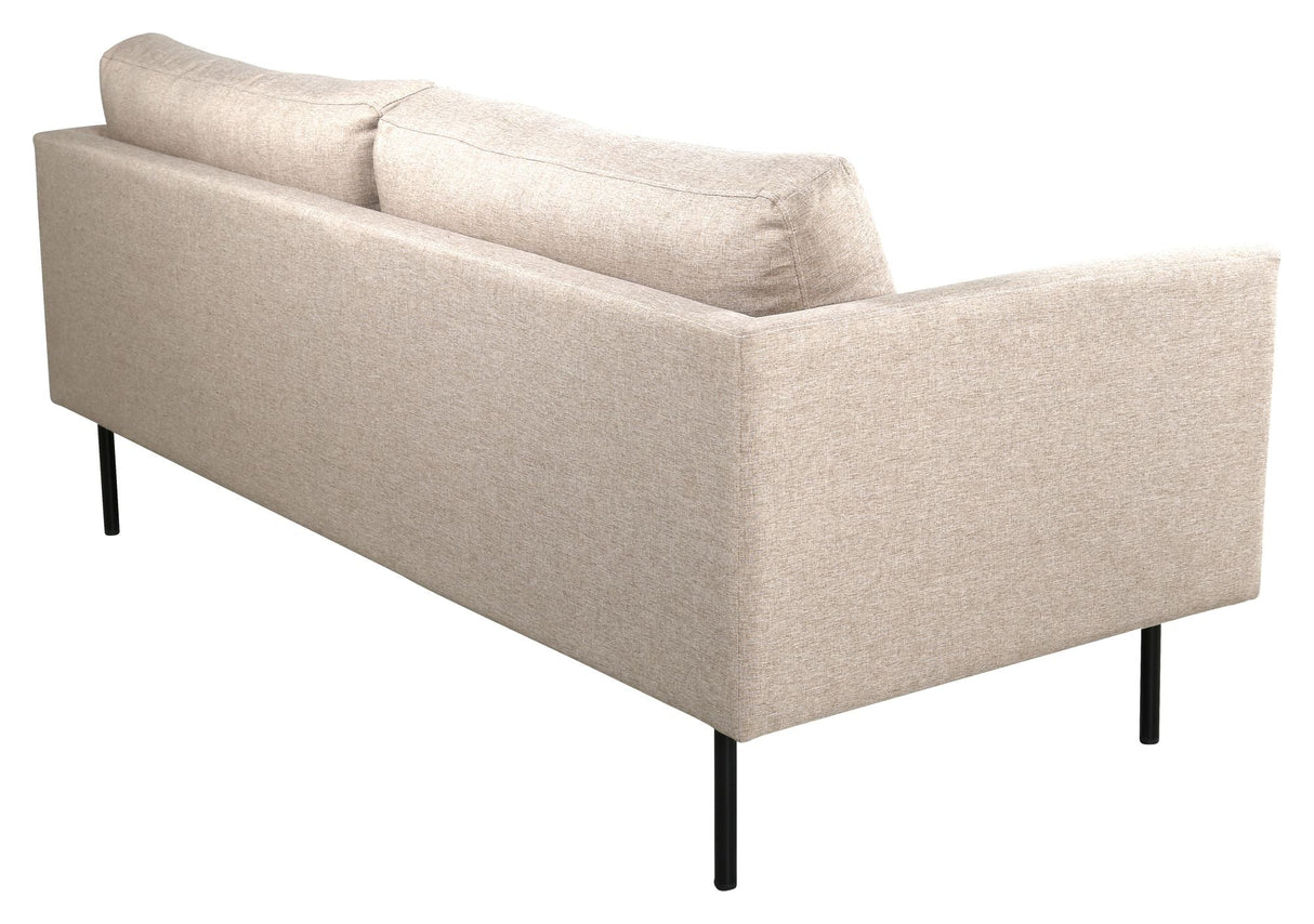 Zoom 2-seters sofa, beige stoff