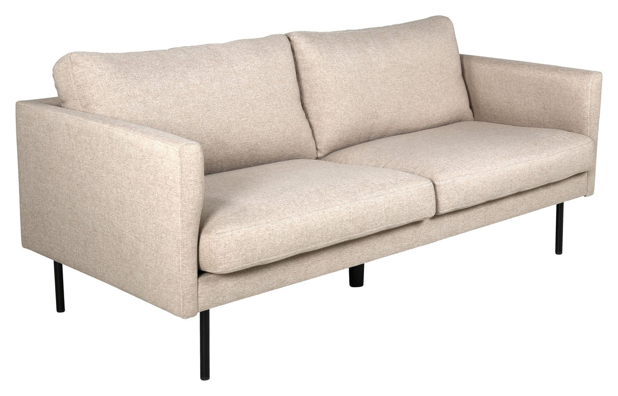 Zoom 2-seters sofa, beige stoff