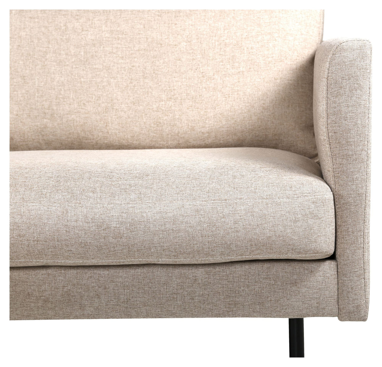 Zoom 2-seters sofa, beige stoff