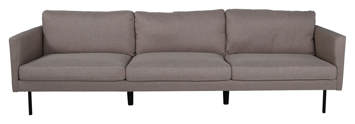 Zoom 3-seters. Sofa, lysebrunt stoff