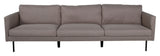 Zoom 3-seters. Sofa, lysebrunt stoff