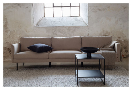 Zoom 3-seters. Sofa, lysebrunt stoff