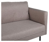 Zoom 3-seters. Sofa, lysebrunt stoff