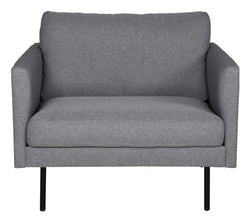 Zoom Lounge Chair, polyester, grå