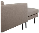 Zoom U-Sofa, beige stoff