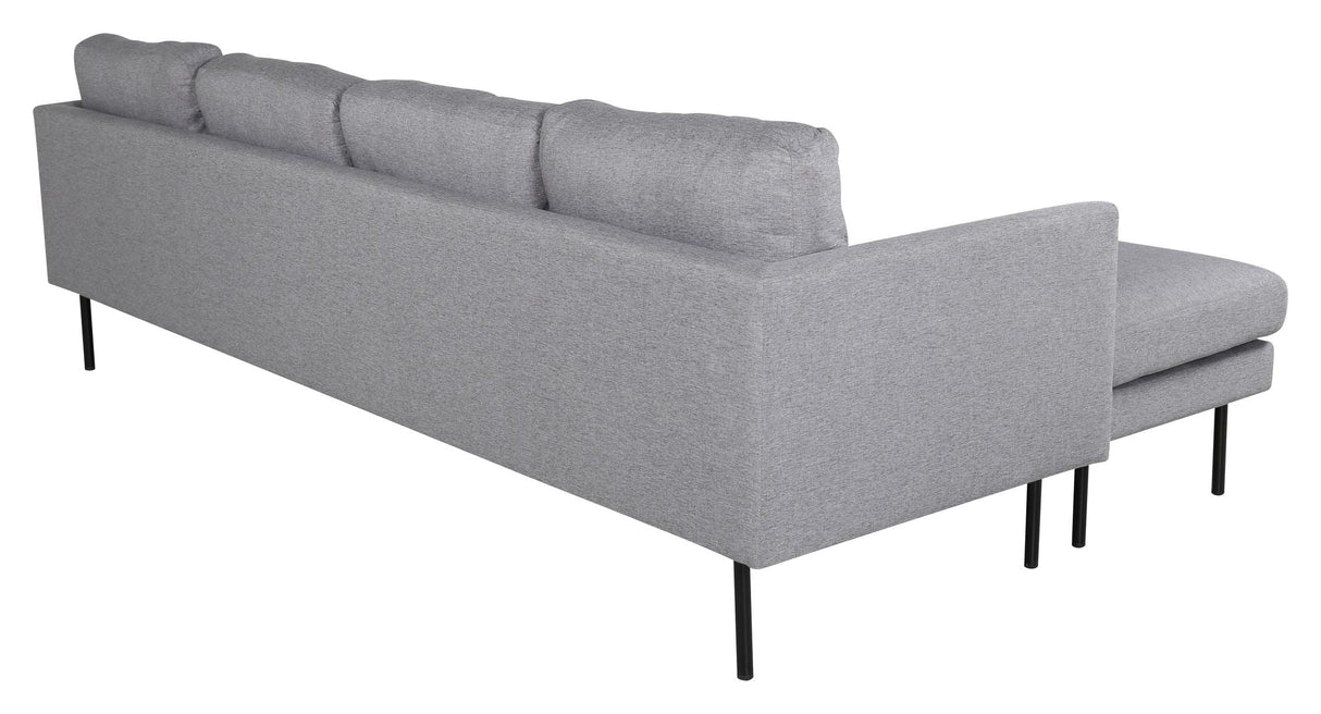 Zoom U-Sofa, grått stoff