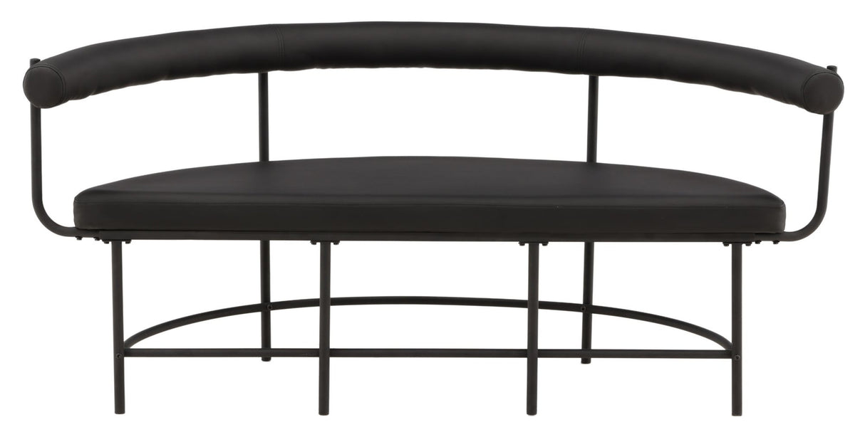 Stallhagen, Sofa Bench - Svart/skinn