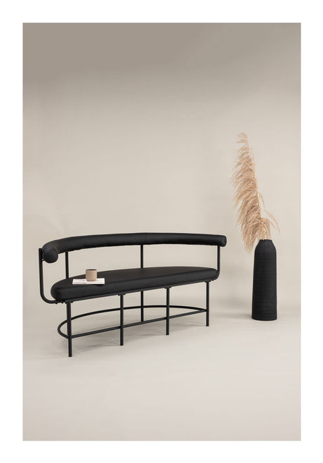 Stallhagen, Sofa Bench - Svart/skinn