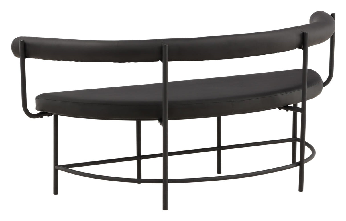 Stallhagen, Sofa Bench - Svart/skinn