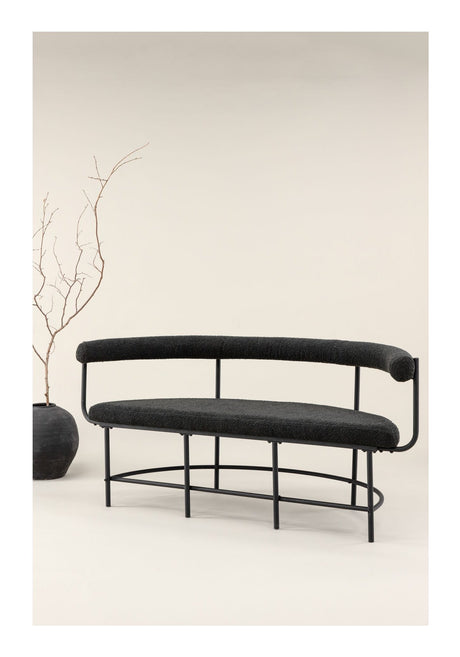 Stallhagen, Sofa Bench - Svart/Boucle