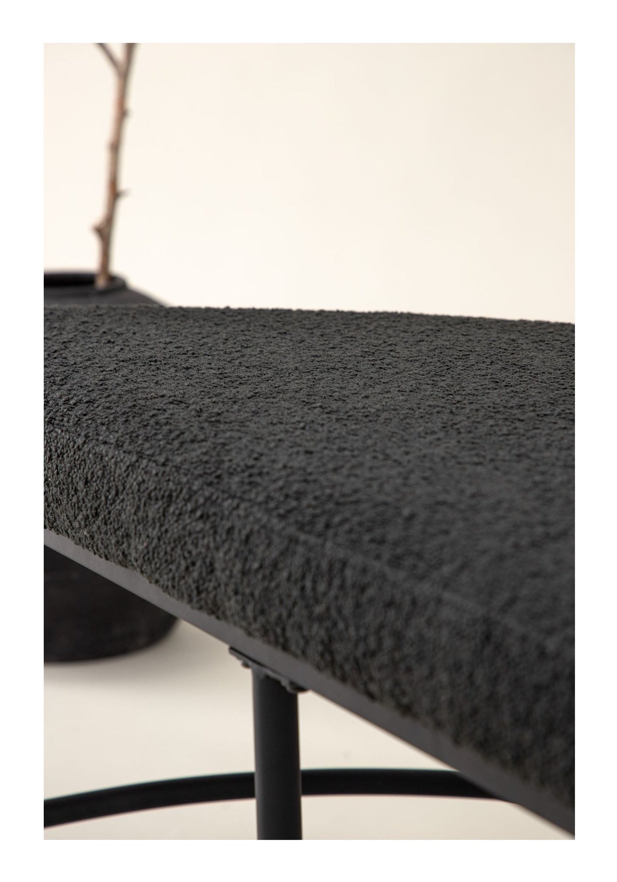 Stallhagen, Sofa Bench - Svart/Boucle