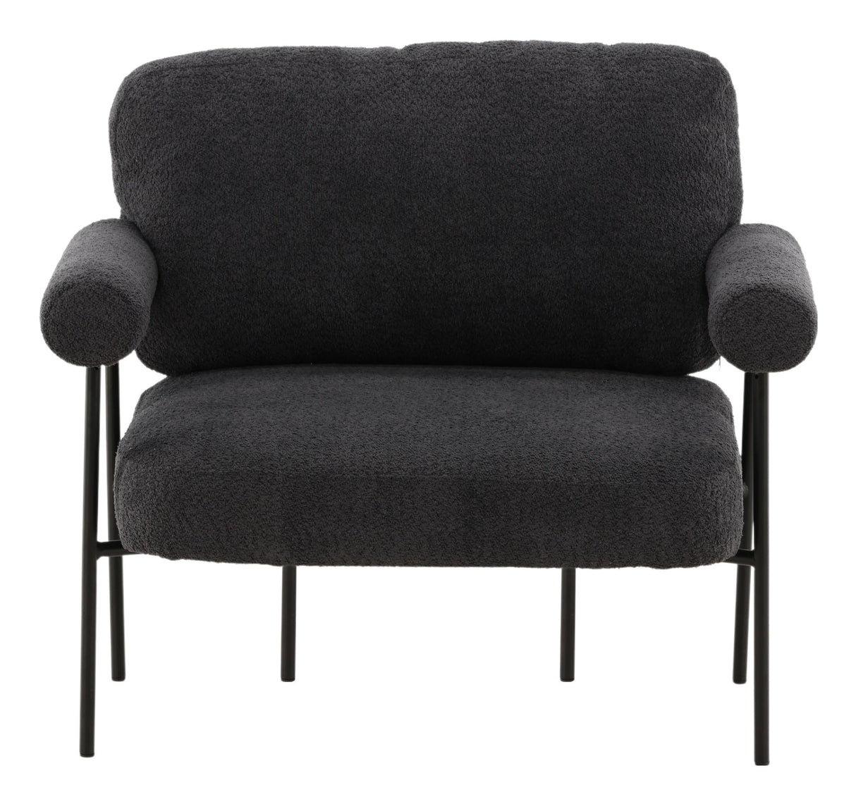 Tillberga x Josefin Lustig Lounge Chair, Bouclé, Dark Grey