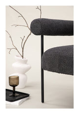 Tillberga x Josefin Lustig Lounge Chair, Bouclé, Dark Grey