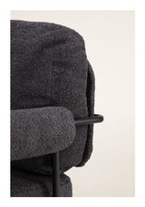 Tillberga x Josefin Lustig Lounge Chair, Bouclé, Dark Grey