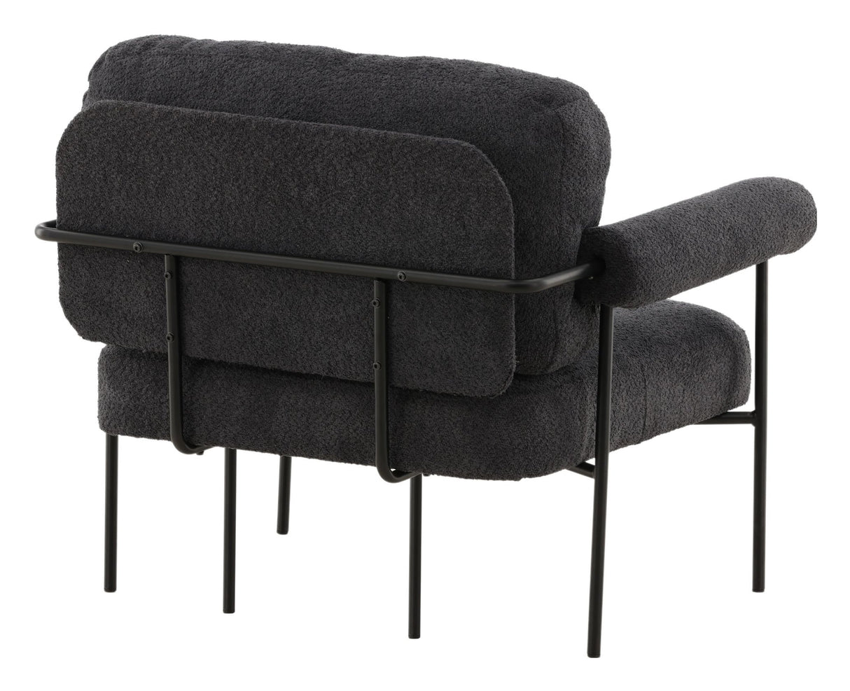 Tillberga x Josefin Lustig Lounge Chair, Bouclé, Dark Grey