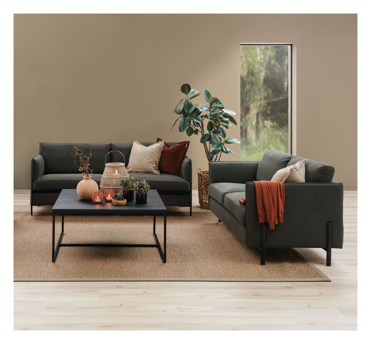 Volara 2,5 pers. Sofa - grønn