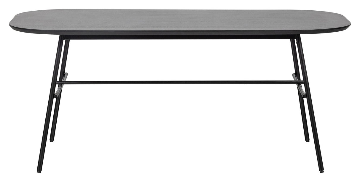 Elegance spisebord, 180x90, Mango Wood/Black Metal