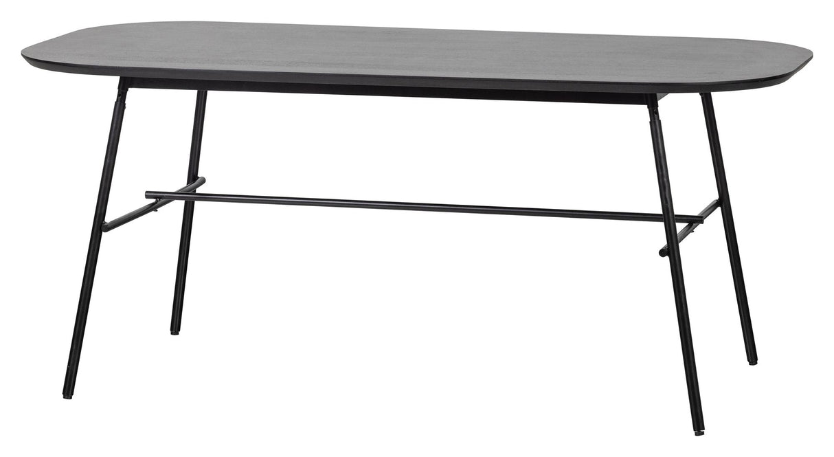 Elegance spisebord, 180x90, Mango Wood/Black Metal