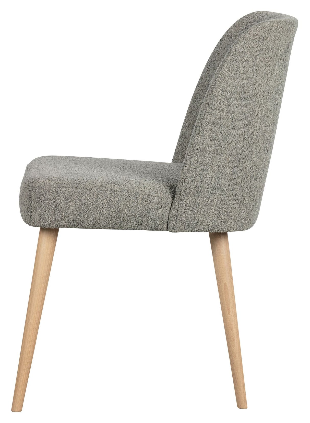 Force Dining Chair - Gray Bouclé