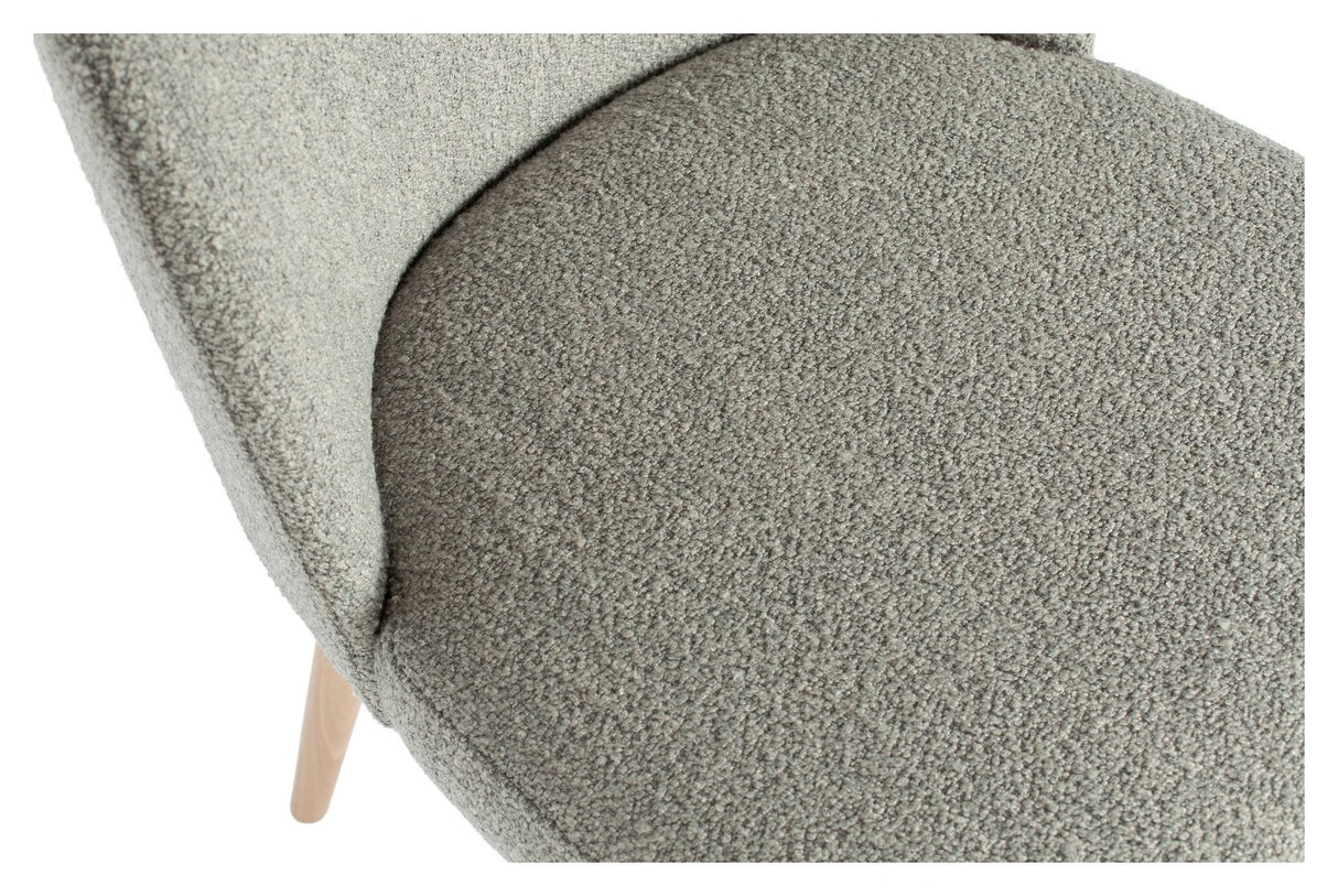 Force Dining Chair - Gray Bouclé