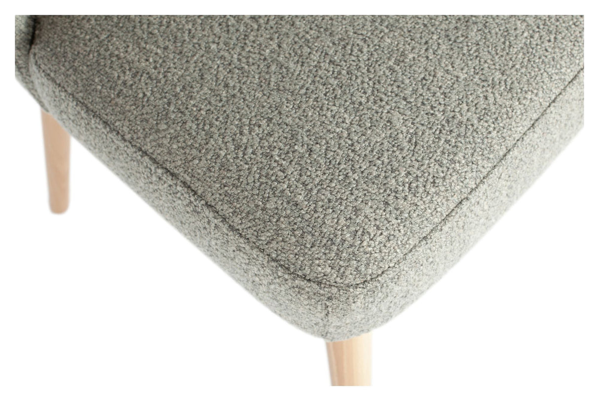 Force Dining Chair - Gray Bouclé