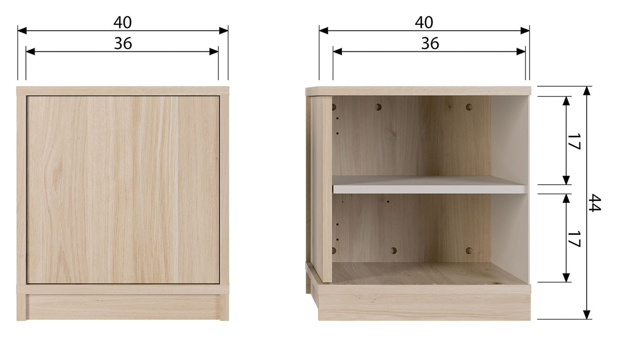 Modulair Base 40x40 - Eik 