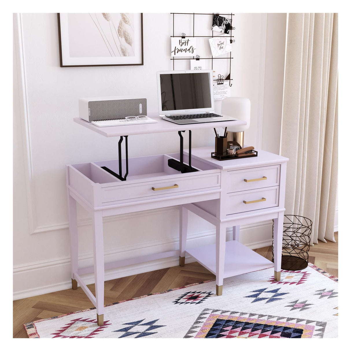 Westerleigh Desk med Raising Function, lavendel