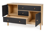 Woodman Abbeywood Sideboard - Oak/Charcoal