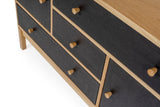 Woodman Abbeywood Sideboard - Oak/Charcoal