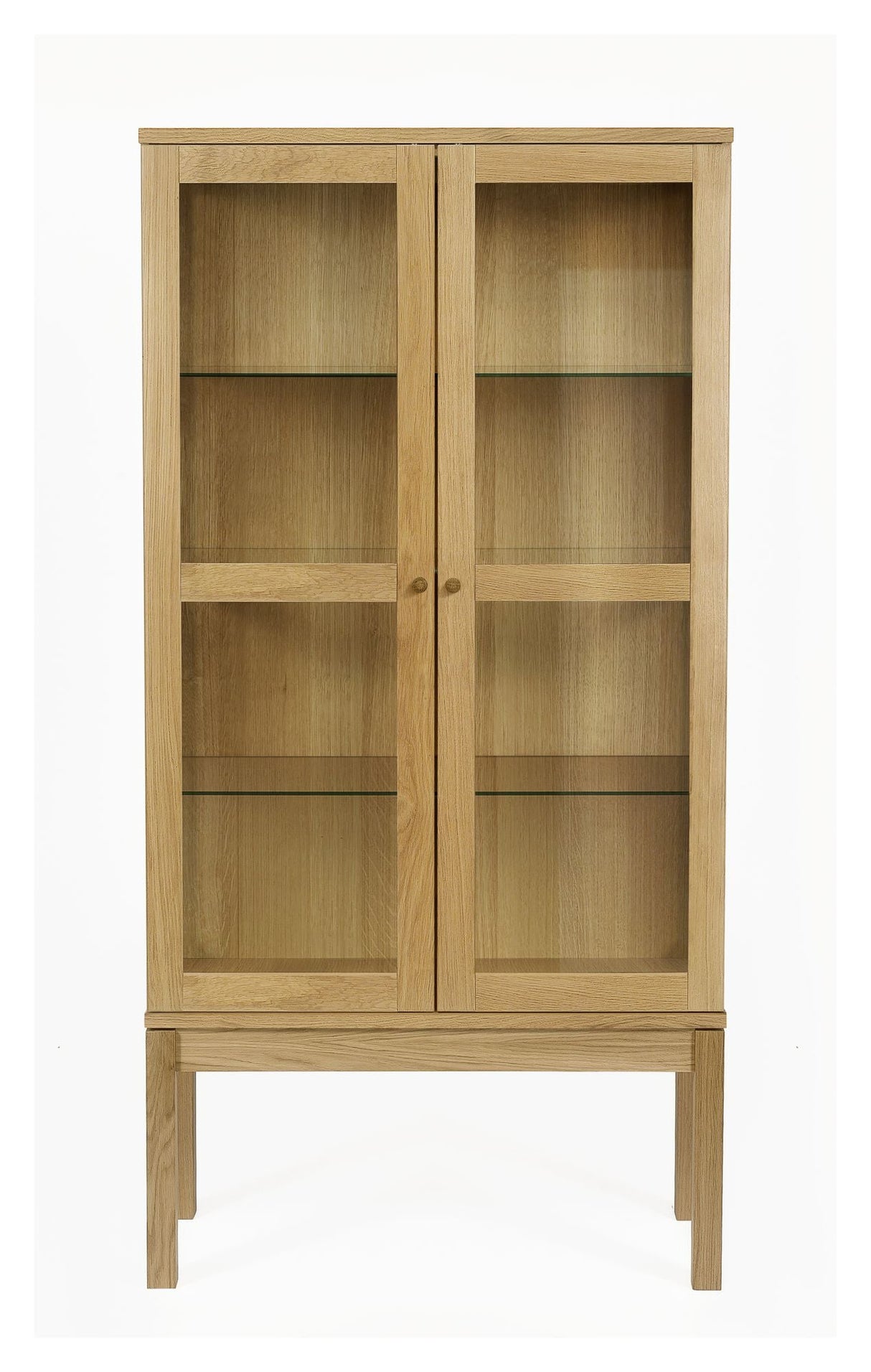 Woodman Abbeywood Vitrine Cabinet, Oak Veneer, H: 170