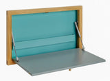 Woodman - Brenta Wall -Mounted Desk - Turquoise