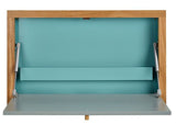 Woodman - Brenta Wall -Mounted Desk - Turquoise