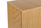 Woodman Camden Chest - Oak/Herringbone Print