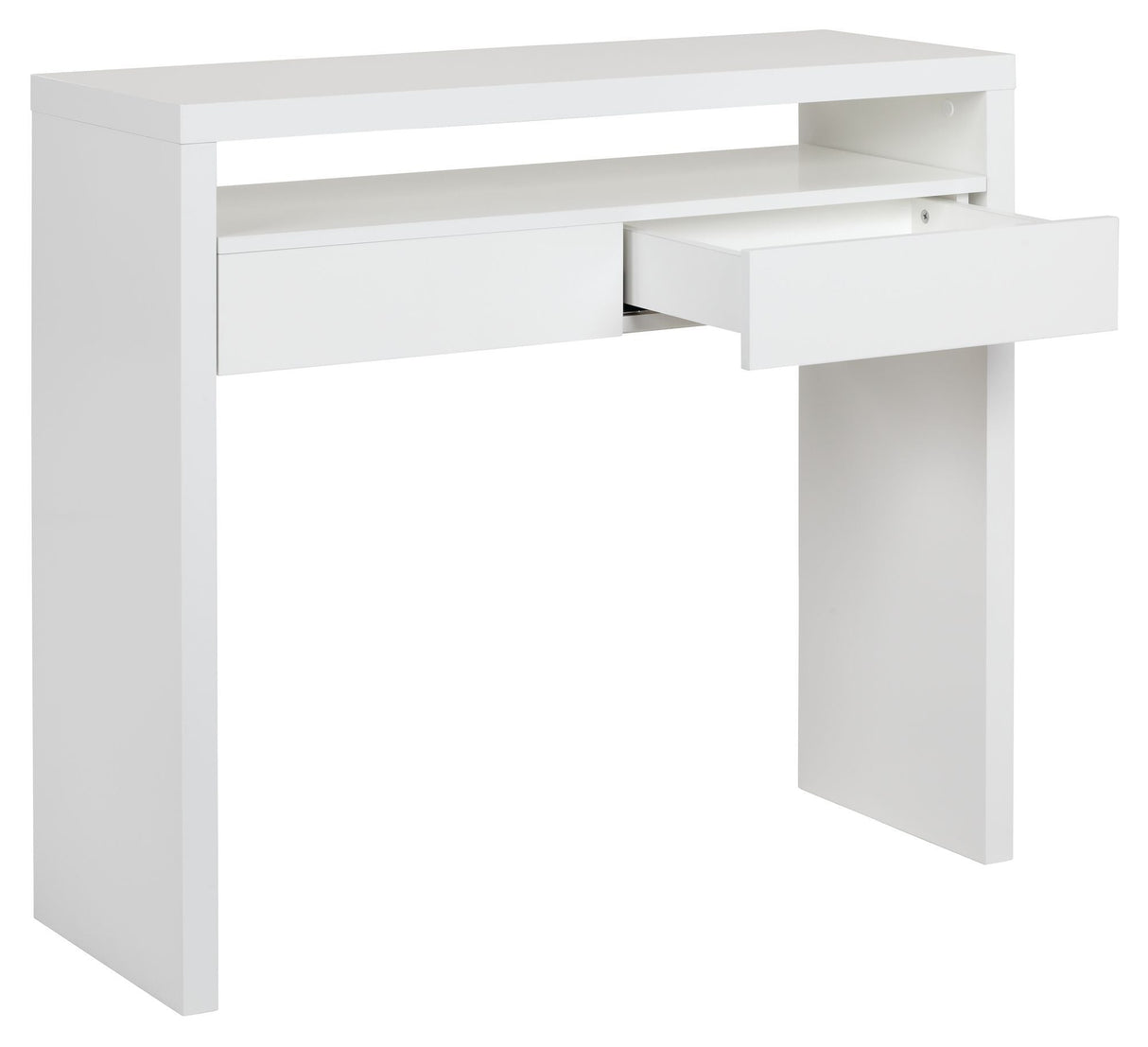 Woodman Console 10 Desk - White