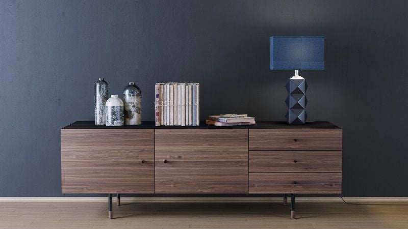 Woodman - Jugend Sideboard - Svart/valnøtt