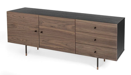 Woodman - Jugend Sideboard - Svart/valnøtt